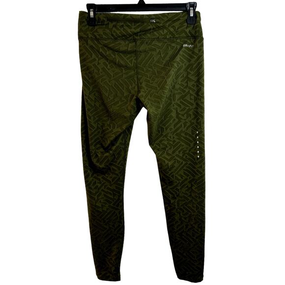 Nike Power Epic Lux Tights Leggings Womens Size Small Legion Green Textured Run - Picture 7 of 8